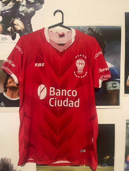 TBS Huracán 2018 Football Shirt Size L (Used) – Authentic Soccer Jersey, Excellent Condition