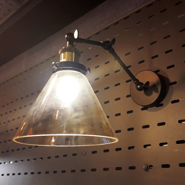 Aplique Pared Cónico Vidrio Ambar 1xe27 - Ixec Ix9204 1