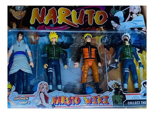 Muñecos Naruto Uzumaki Set Blister Kakashi Sasuke Anime Wiki 1