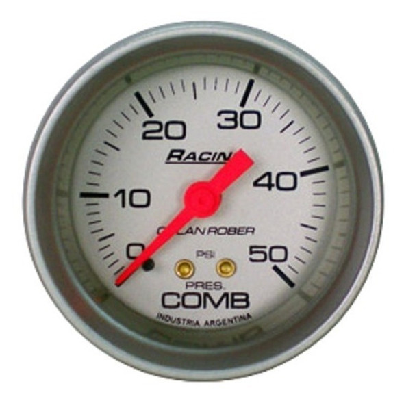 Reloj Presión De Combustible Plata Orlan Rober 313 P 50 0