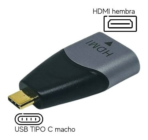 Adaptador Tipo C (macho) A Hdmi Hembra 1
