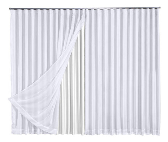 Cortina 3,00x2,30 Compativel Com Trilhos Antigos 0