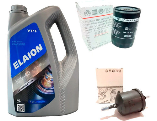 Kit 2 Filtros Orignales  + Aceite Volkswagen  Gol Country 1 0