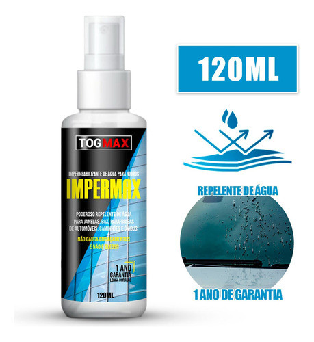 Cristalizador De Para Brisa E Vidros 120ml Impermax 1