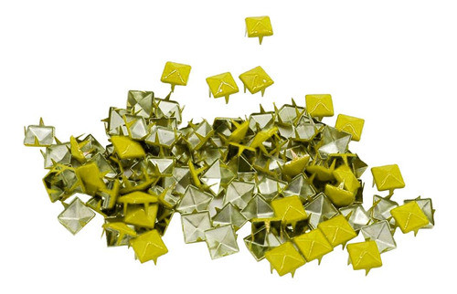 Conjunto 5x1 Rebites Pirâmide Punk Quadrado Couro 1