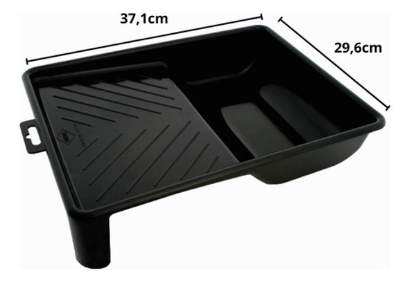 Bandeja Grande P/ Rolo De Pintura De 23cm Plástica Compel 1 Bandeja Grande P/ Rolo De Pintura De 23cm Plástica Compel 1