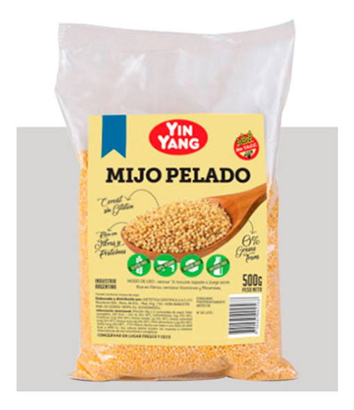 Mijo Pelado Yin Yang Sin Tacc Apto Veganos X 500g 0