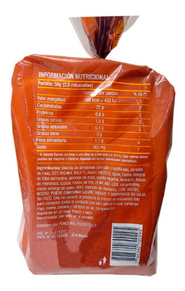 Pan Sin Tacc Trigo Sarraceno Plant Based 300 Grs Franks X 3u 1