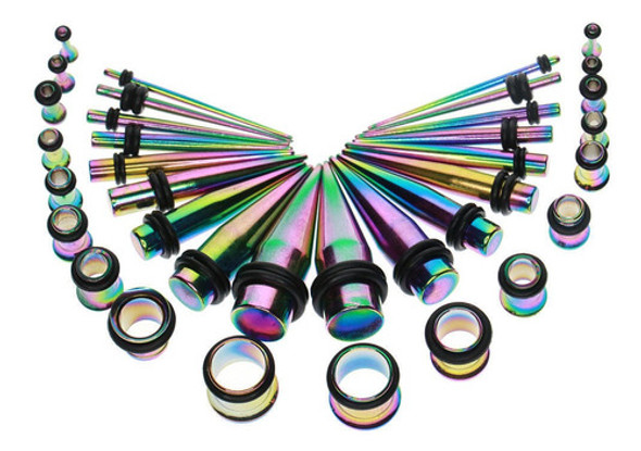 Kit De Alongamento De Medidores De Ouvido Multicolorido 1