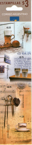 Argentina Serie X 4 Sellos Carnet Cafés De Bs. As. Año 1999 0