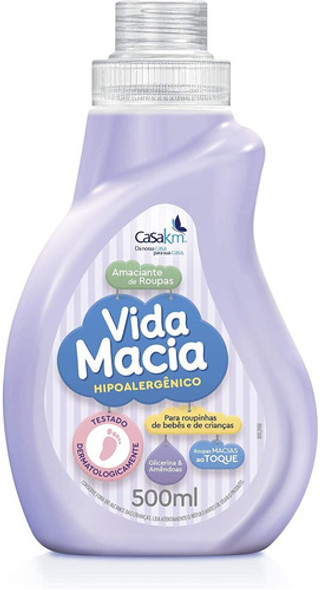 Kit 2 Amaciante De Roupas Vida Macia Baby Amêndoa 500ml 0