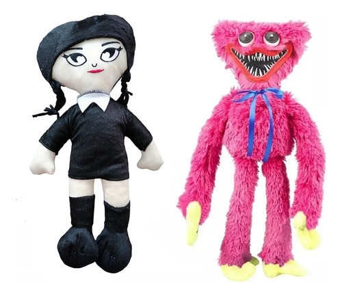 Kit Merlina Addams + Poppy Huggy Wuggy Playtime 60 Cm 0