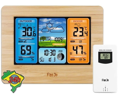 Termômetro Higrômetro Estação Meteorológica Digital 1