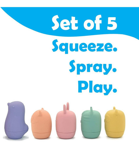 Juguetes De Baño Sin Moho, Juego De 5, Juguetes De Baño Para 1