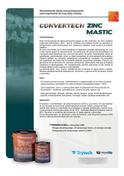 Galvanizado En Frio, Zincrich, Zinc Mastic 1