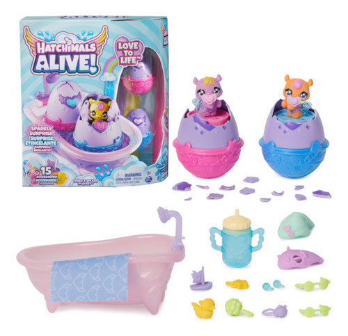 Hatchimals Alive - Sorpresa Brillante - 2 Personajes 0