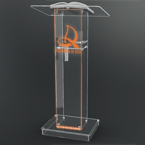 Púlpito Acrílico Personalização + Iluminação + Frete= Grátis 0