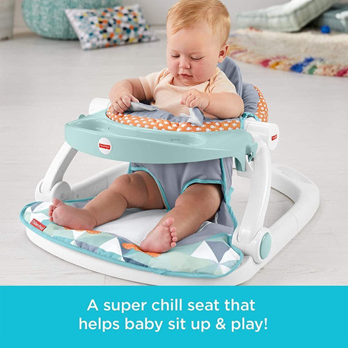 Asiento De Piso Sit-me-up Fisher-price Con Bandeja, Silla In 1