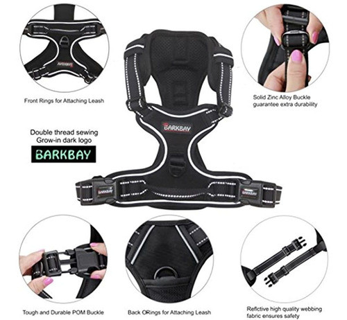 Barkbay Arnes No Tirador Para Perros Paso Grande En Arnes 1