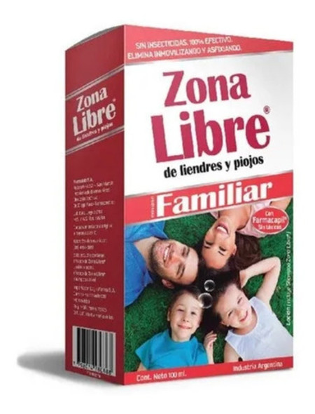 Zona Libre Familiar Liendres Piojos Loción Y Shampoo 1u 0 Zona Libre Familiar Liendres Piojos Loción Y Shampoo 1u 0