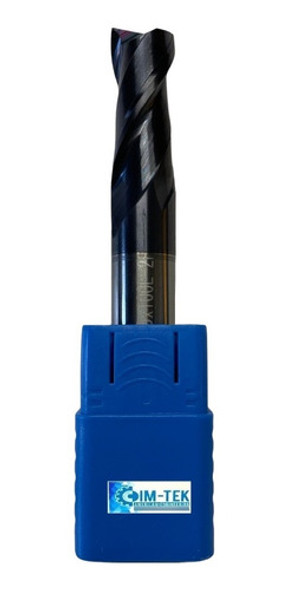 Fresa Metal Duro Revestida Plana 18mm 2 Filos Endmill 0