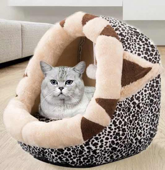 Cama Iglu Para Mascotas Medianas. Animal Print 0
