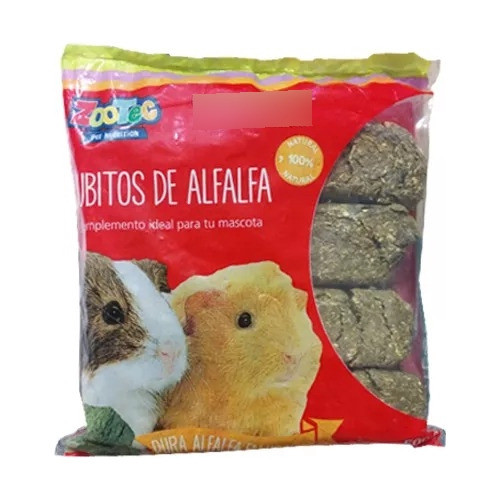 Alfalfa En Cubos Cobayos Conejos Roedores Zootec 500 Gramos 0