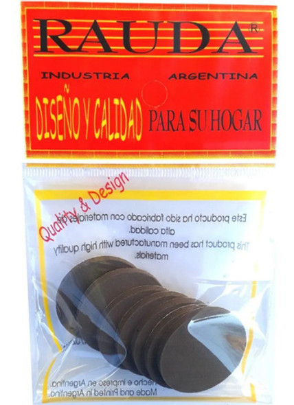 Tope Adhesivo Antideslizante Sommier Regatón Goma 60u 40x4mm 1