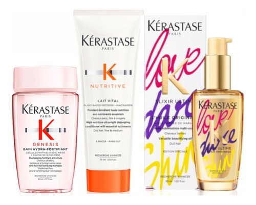 Shampoo Kerastase Génesis Hydra + Fondant + Elixir Ultime 0