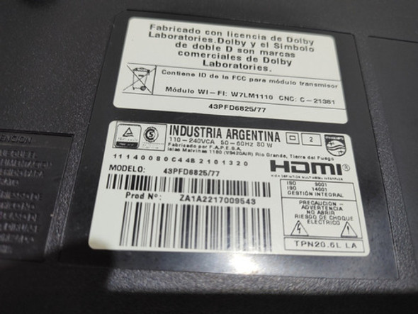 Fuente Philips 43pfd6825/77 1