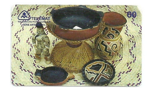 Cartão Telefônico - Telemat - Artesanato Indígena - Bt2 0