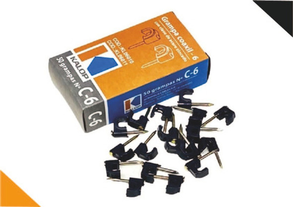 Grampa Coaxil 12 Mm Kalop X 20 Unidades 1