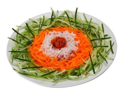 Kit C/ 2 Descascadores Raladores Fatiadores Legumes 5 Em 1 1