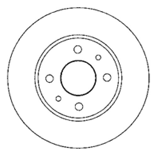 Disco Freno Del (240mm)bre Fiat Siena 01-04 0