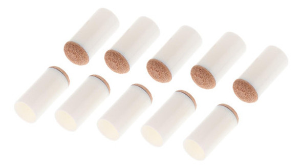 10 Pontas De Taco De Bilhar Cabeça 12mm Marrom 12mm Marrom 0