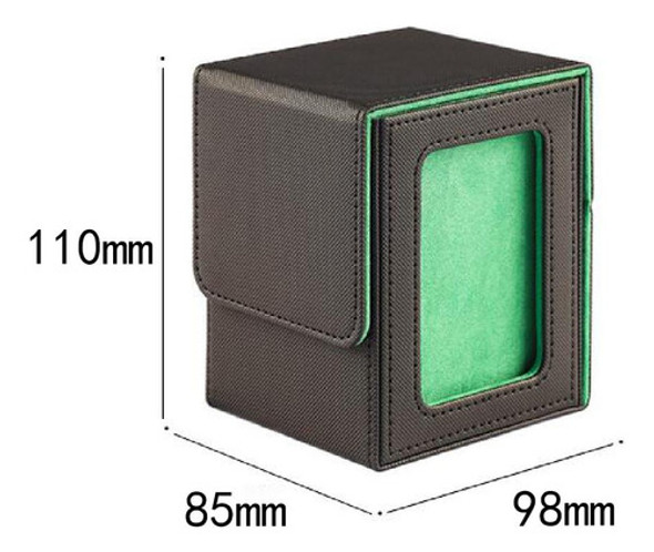 Caixa De Armazenamento De Cartão, Caixa Transparente Verde 1