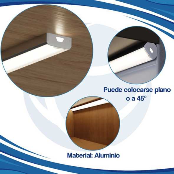Perfil Para Luz Led De Clipar Con Difusor Tira 3 Mt Aluminio 1 Perfil Para Luz Led De Clipar Con Difusor Tira 3 Mt Aluminio 1