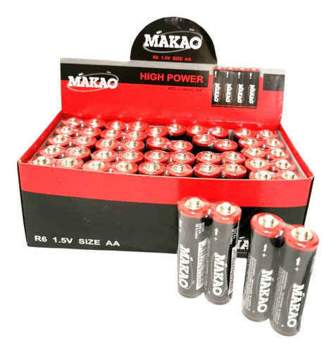Pilas Makao Alto Rendimiento Aaa Caja X60 Unidad Pila Mayor 0