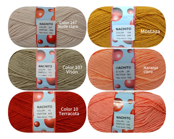 Lana Lho Nachito Combo 10 Ovillos 0