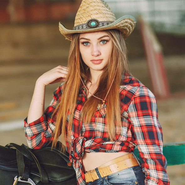 Sasylvia 12 Piezas Bandas Sombrero Vaquero Mujeres Hombres 1