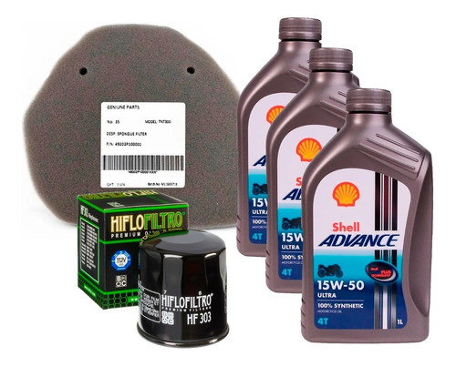 Kit Service Benelli Tnt 300 Shell Sintético Ryd 0