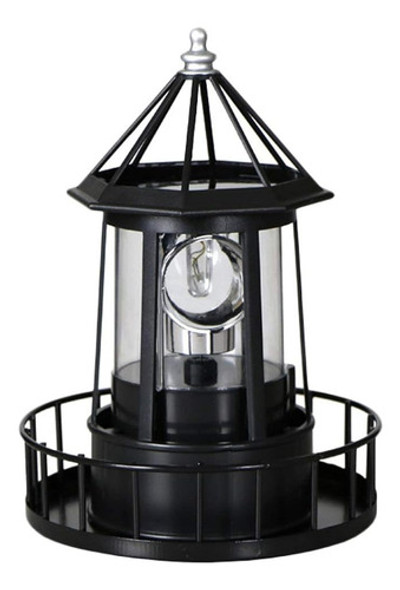 Cabilock Led Rotating Lighthouse Solar Beacon Tower Lamp Res 0