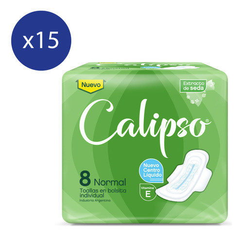 Pack Toallas Femeninas Calipso Normal Con Gel 0