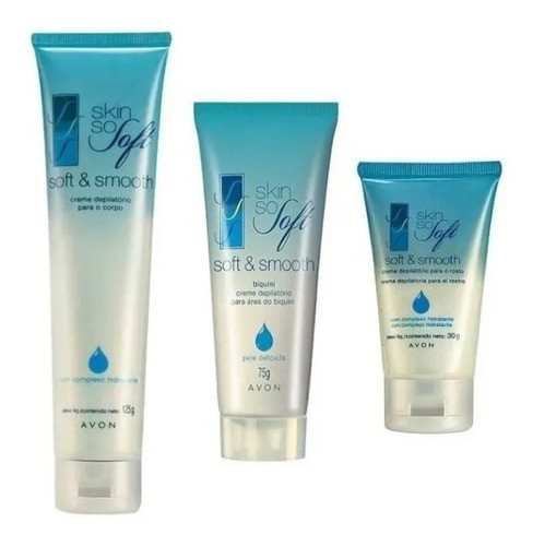 Creme Depilatório Corpo + Biquíni + Rosto Skin So Soft Avon 0