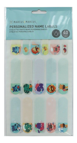 Adhesivos/stickers Infantiles Para Nombre X40u Marcus&marcus 1