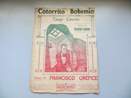 Cotorrito Bohemio Poncho Lucero Francisco Orefice Partitura 0