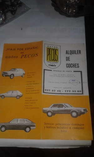 Antigua Papeleria Autos Pecos Alquiler Seat Dodge Taunus 0