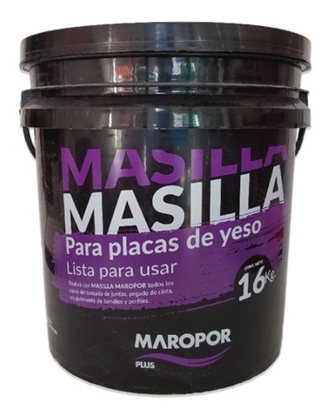 Masilla Para Durlock Maropor Lista Para Usar- Balde X 16 Kg 0
