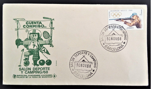 España, Sobre Salón Deporte Y Camping Barcelona 1968 L15332 0