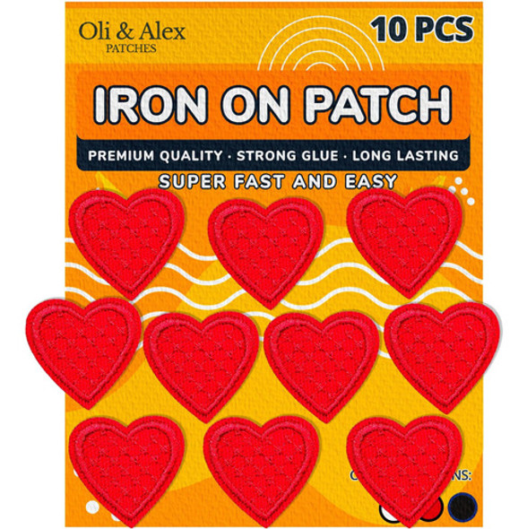 Patches De Ferro - Patch De Coração Vermelho 10 Peças De Pa 0